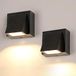 Comely 2 Stuks Binnen/Buiten Wandlamp, 5W COB Buiten LED Wandlamp, IP65 Waterdichte Buitenmuurlamp voor Woonkamer, Slaapkamer, Tuin, Warm Wit Licht 3000K