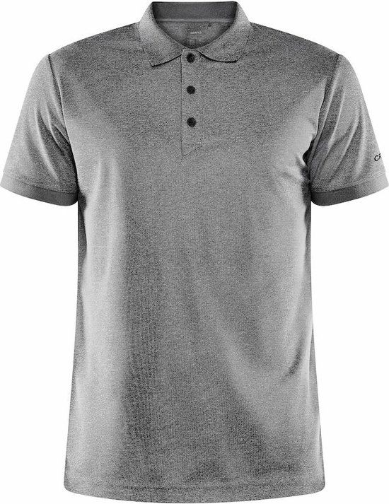 Craft Unify Polo Heren - Donkergrijs Gemeleerd - XL