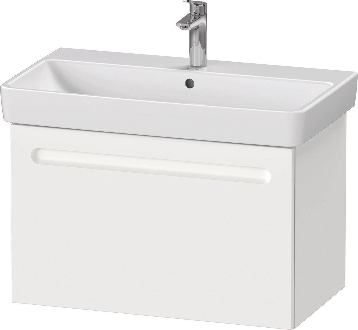 Duravit No.1 Wastafelonderkast 74x42,6x47,8 cm Mat Wit