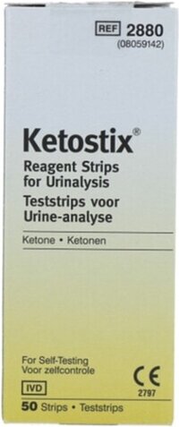 Bayer Ketostix - 50 stuks - Ketoseteststrips - Urine - Ketonentest