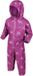 Regatta - Kids' Pobble Printed Breathable Waterproof Rainsuit - Outdoorbroek - Kinderen - Maat 18-24 Monate - Roze