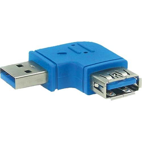 OKS USB-A haakse adapter naar rechts - mannelijk-vrouwelijk