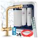 Ari robinet de cuisine 3 voies Venom, laiton, robinet de rinçage extractible. Inclut le système de filtration d'eau Aquaphor Ro-202S Pro