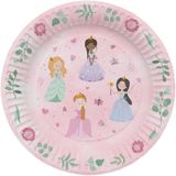 Folat Pretty Princess bordjes - 23 cm - 8 stuks