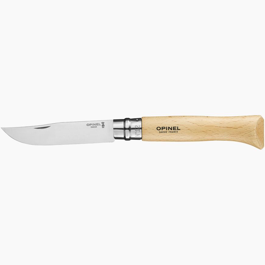 Opinel No. 12 - Zakmes - Roestvrijstaal - 12 cm - Houten Handvat