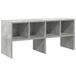VidaXL Schoenenrek Hout Stapelbaar Betongrijs 89,5x30x40 cm