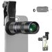 NEEWER 400 mm telelens voor smartphone-camera met 17 mm lensclip met schroefdraad, 70 cm, minimale macrofocusafstand, 2 x zoom, voor achterplaat, telefoonkooi, compatibel met iPhone, Samsung, Android
