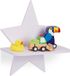 Relaxdays Wandplank - 25 cm - Wit - Hout - Kindermerk