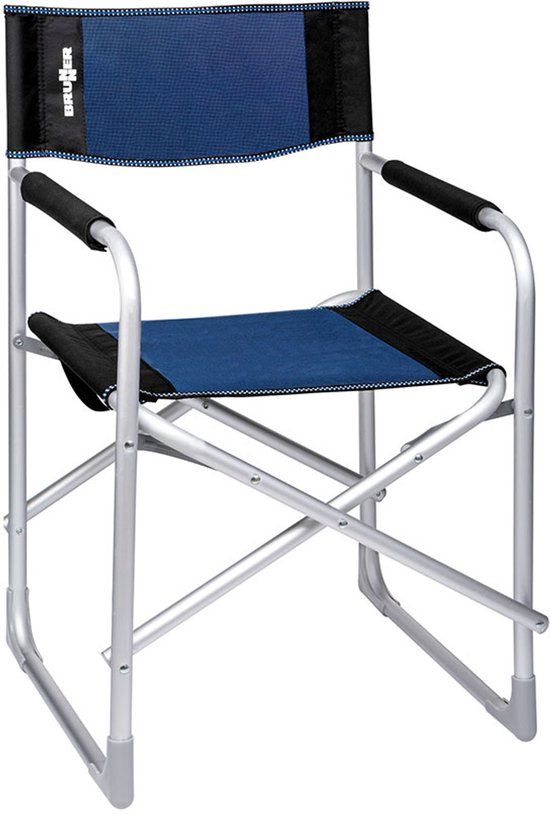 Brunner Captain Camping zitmeubel blauw/zwart 2019 Klapstoelen & Vouwstoelen