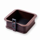 LACOR 66779 Afneembare vierkante vorm, 18 x 7 cm, bruin