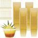 KOOSREEL Dessertkopjes, 50 stuks, 60 ml, goudkleurig, bekers met 50 lepels