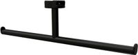 Geesa Leev toiletrolhouder zonder klep dubbel 25,2x3x6,1cm zwart
