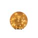 Anna's Collection Bal crackle glas amber oplaadbaar 30 LED 15 cm