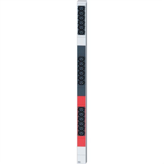 Bachmann IT PDU ALU 1HE 18x C13, aansluitstekker CEE 3L+N+PE 16A