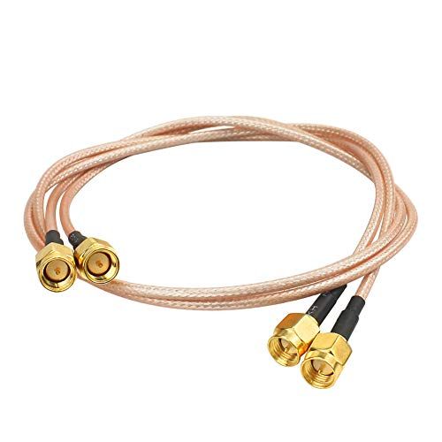 WayinTop SMA Mannelijke naar SMA Mannelijke RG316 WiFi antenne uitbreiding RF Coaxkabel Adapter - 50CM