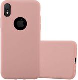 Cadorabo Hoesje geschikt voor Apple iPhone XR in CANDY ROZE - Beschermhoes gemaakt van flexibel TPU silicone Case Cover