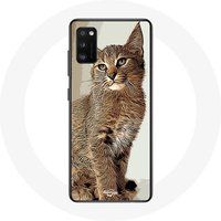 Manicase Etui voor Samsung Galaxy A41 Siamese kat Race