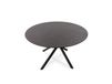 Calicosy Maya Table à manger ronde avec pieds en métal, diamètre 120 cm