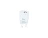Watio Wave Oplader - wand- en reisoplader, 30 W, met USB-C (PD) en USB-A (QC), gemaakt van robuust materiaal, compact en licht