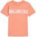 O'Neill T-shirt graphique Orange Fille Coton Col rond Manches courtes Coupe droite Imprimé