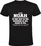 Sol's Noah Heren T-shirt Zwart - XL - Verjaardagscadeau - Katoen