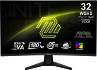 MSI MAG 32CQ6F - 32 inch WQHD Curved Gaming Monitor - 180Hz - VA - HDR 400