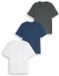 Tom Tailor - Basic T-shirts in een set van 3 - Maat XL - Darkest Olive