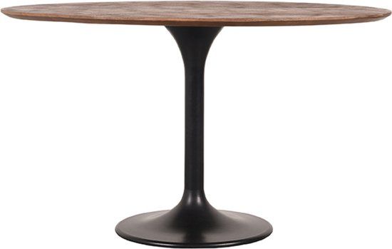 LABEL51 Eetkamertafel Otto - Bruin - Hout - 130 cm - Rond