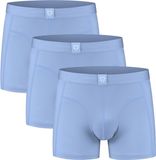 A-dam Light Blue 3-Pack Boxershorts Biologisch Katoen Heren Lichtblauw