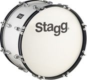 Stagg 22084 Grote fanfare krat met riem en handmixer, 55,9 x 25,4 cm, wit