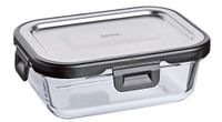 Spring Voorraaddoos Lunchbox Fusion2+ rechthoekig 15 x 11 cm, 370 ml, glas, roestvrij staal
