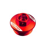 SCAR Olievuller Plug Compatibel met KAWASAKI KX KXF KLX KFX 250 450 04-22 - Rood