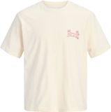 JACK & JONES T-shirt à manches courtes et col rond en 100% Coton de couleur Antique White 1 pour hommes, taille XXL.