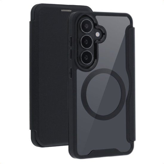 imoshion Transparante Bookcase met MagSafe voor de Samsung Galaxy S26 - Zwart