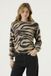 Garcia Dames Print Trui Bruin Lange mouw