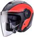 Caberg Soho Milano Mat Noir Rouge Casque Jet Taille L