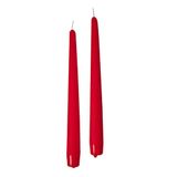 Cereria di Giorgio Risthò conische kaarsen voor kandelaars, was, rood, 2,2 x 25 cm