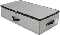 Omgoods Gris foncé Textile/Plastique Boîte de rangement