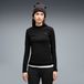 PUMA HER Slim Rib T-shirt met lange mouwen voor Dames, Zwart, Maat M