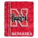 Sherpa Sherpa Officieel gelicentieerde NCAA Nebraska Cornhuskers sherpa-jersey deken 127 x 152,4 cm
