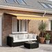Maison Exclusive - Pare-soleil électrique, 3,5 x 2 mètre, couleur sable, 100% polyester