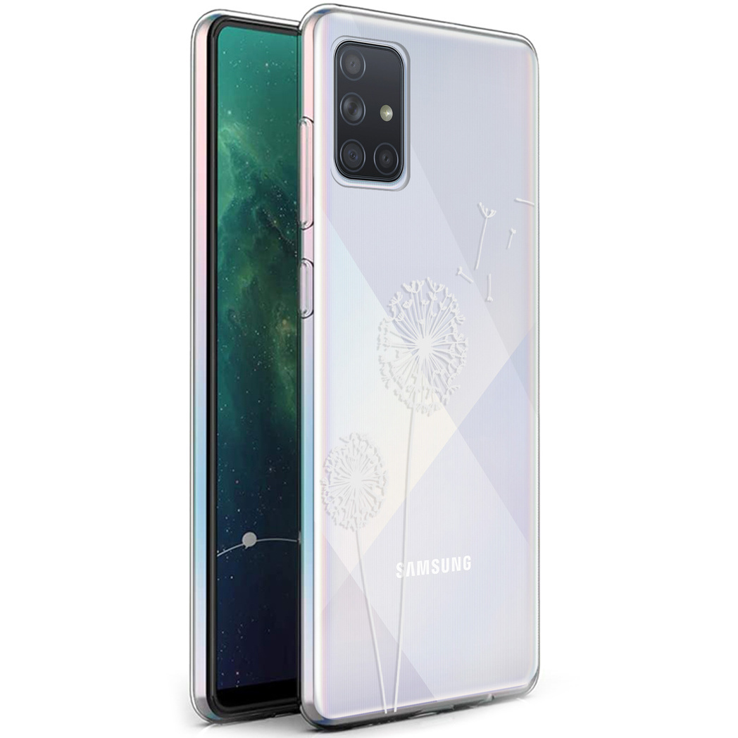 imoshion Design hoesje voor de Samsung Galaxy A71 - Paardenbloem - Wit