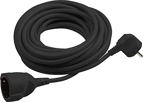Meister Panda Meister veiligheidscontact-verlenging - 5 m kabel - zwart - kunststof leiding - IP20 binnenruimte/verlengkabel met kinderbeveiliging/Schuko-verlenging/7432520