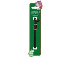 De Boon - Elastische Kattenhalsband - Zwart - 32 cm