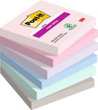 Post-it Memoblok 654 Super Sticky 76x76mm Soulful | 12 stuks
