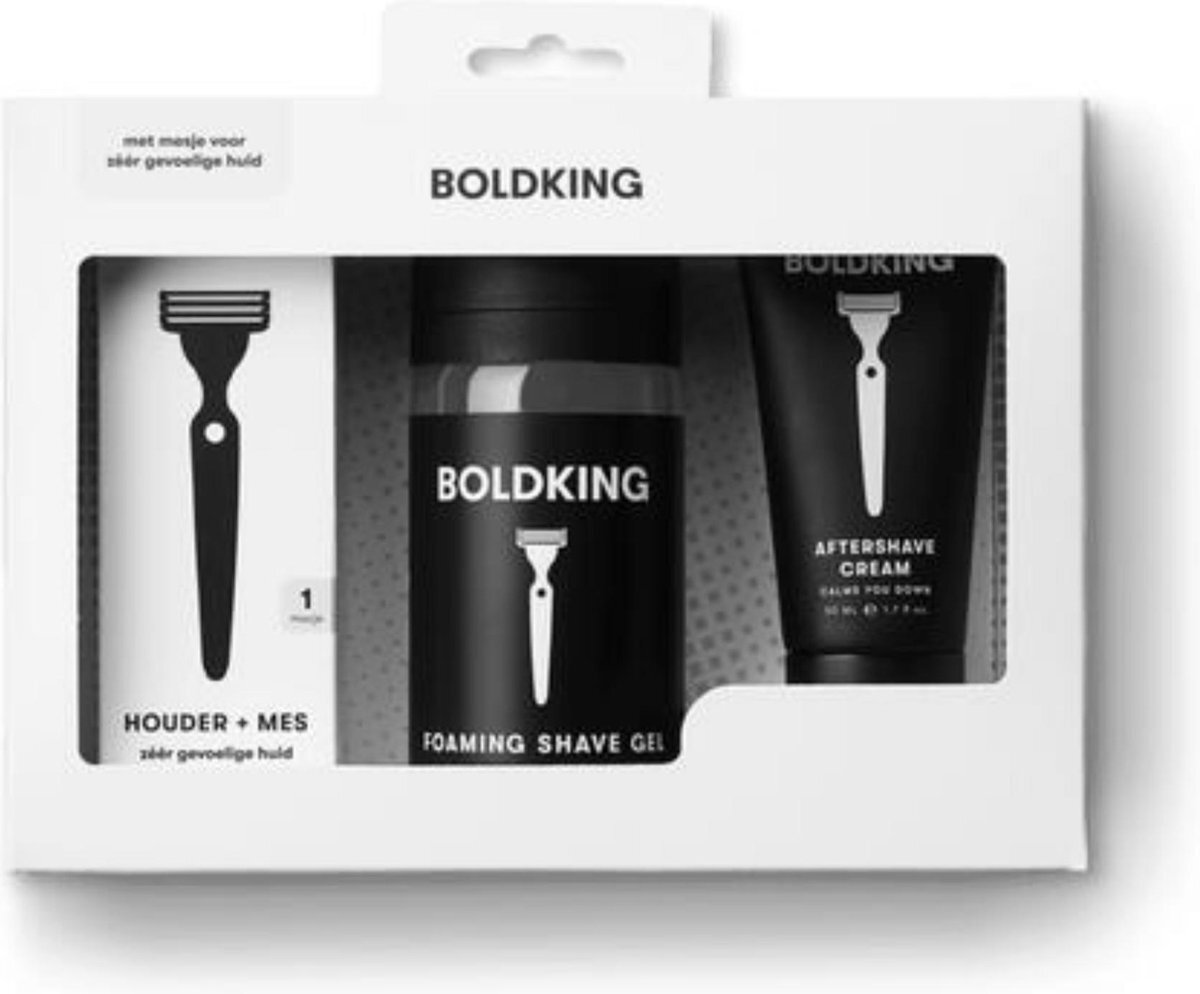 Boldking 3-in-1 scheerset zeer gevoelige huid