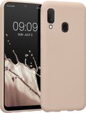 kwmobile Hoes compatibel met Samsung Galaxy A20e hoes - Zachte siliconen telefoonhoes - Coconut Swirl