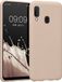kwmobile Hoes compatibel met Samsung Galaxy A20e hoes - Zachte siliconen telefoonhoes - Coconut Swirl