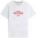 Tommy Hilfiger Heren T-shirt Korte Mouw Katoen M Knalrood/Wit