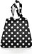 Reisenthel Mini Maxi Shopper Opvouwbare Boodschappentas - 15L - Dots Wit